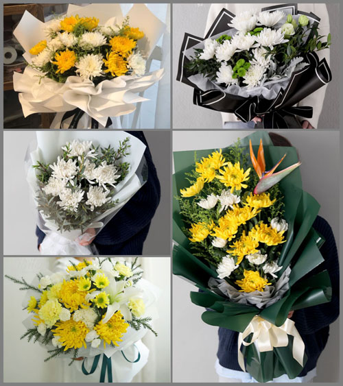 山东青岛莱西市梅花山街道敬格庄村白事花束代送